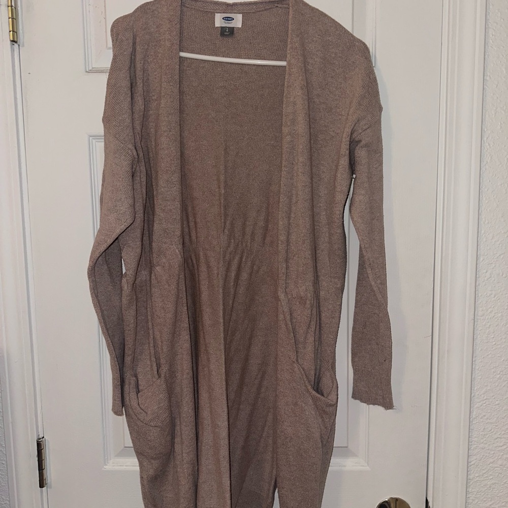 Old Navy Tan Open Front Cardigan